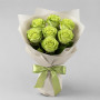 Букет из 7 зеленых роз
